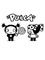 coloriage pucca et garu